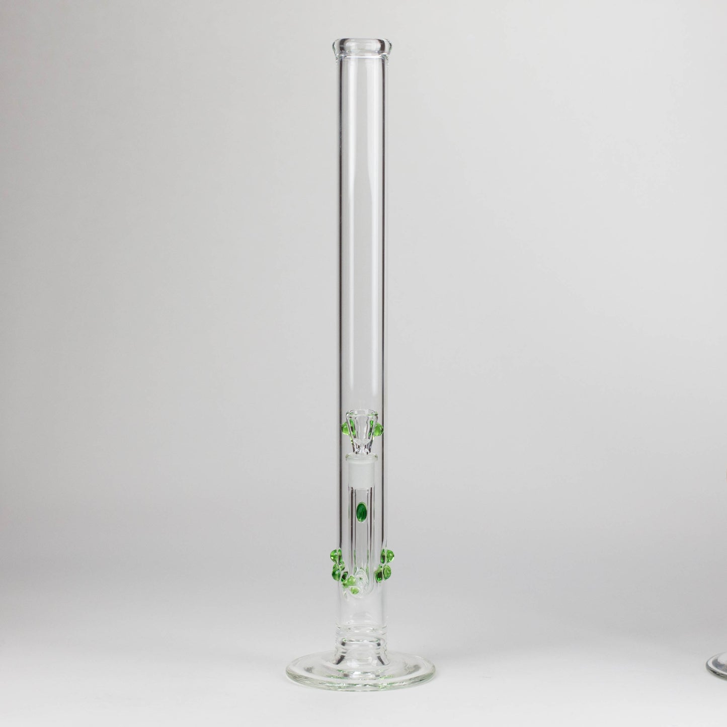 Shine Glassworks | 22 inch 38mm Straight Tube with opal accents [ST 2201] -Made in Canada