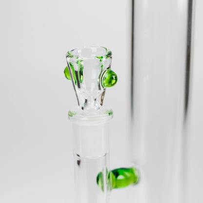 Shine Glassworks | 22 inch 38mm Straight Tube with opal accents [ST 2201] -Made in Canada