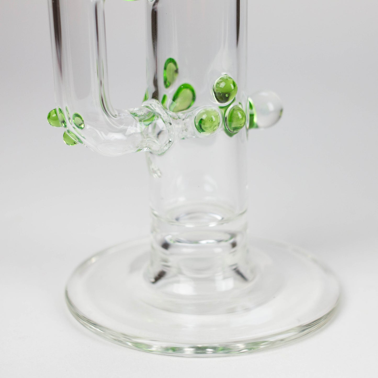 Shine Glassworks | 22 inch 38mm Straight Tube with opal accents [ST 2201] -Made in Canada