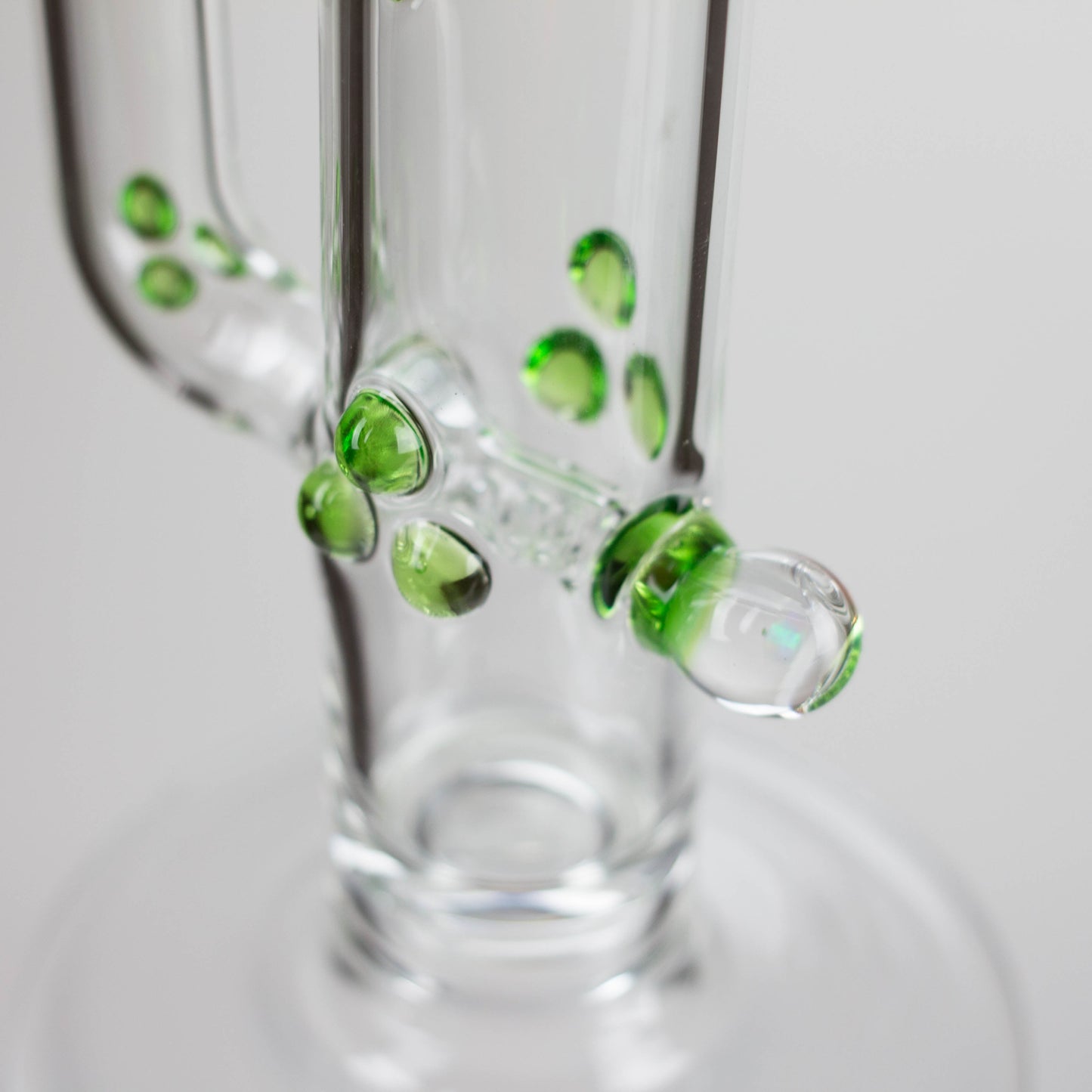 Shine Glassworks | 22 inch 38mm Straight Tube with opal accents [ST 2201] -Made in Canada