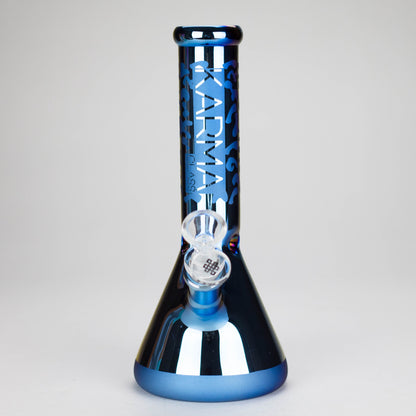 Karma | 9" Beaker Blue Metallic Glass Bong