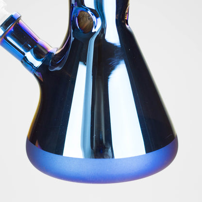 Karma | 9" Beaker Blue Metallic Glass Bong