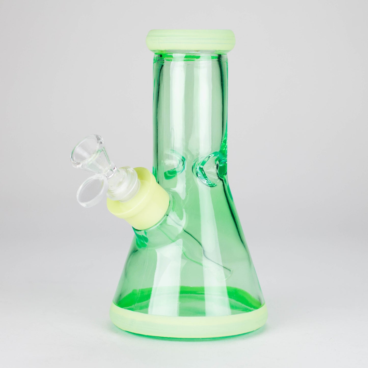 8" Soft glass beaker water bong [M08002]