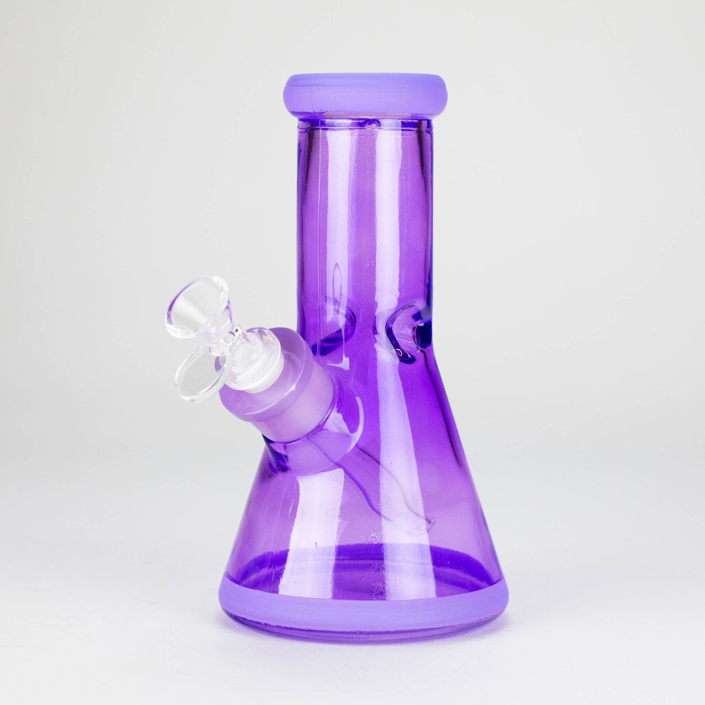 8" Soft glass beaker water bong [M08002]
