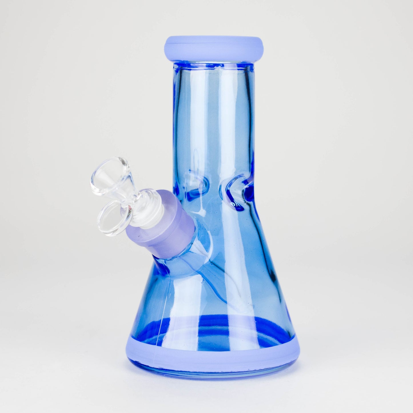 8" Soft glass beaker water bong [M08002]