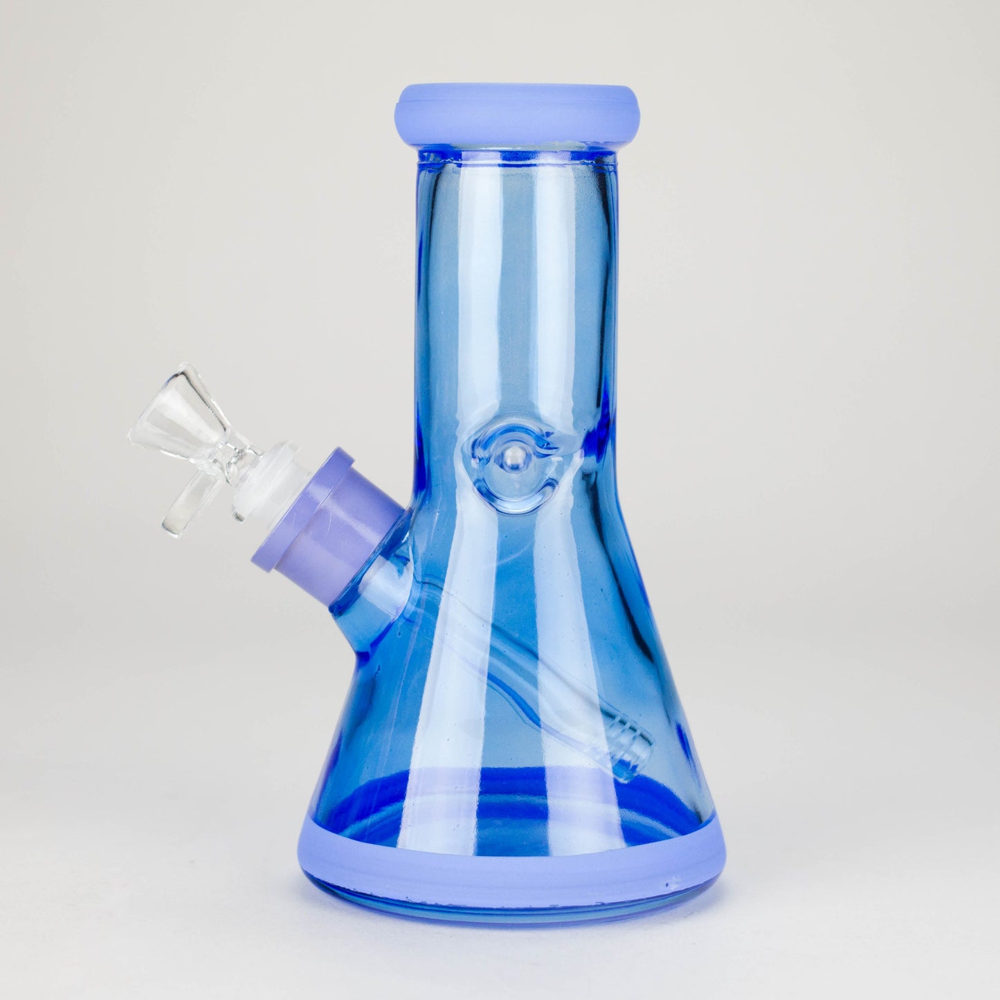 8" Soft glass beaker water bong [M08002]