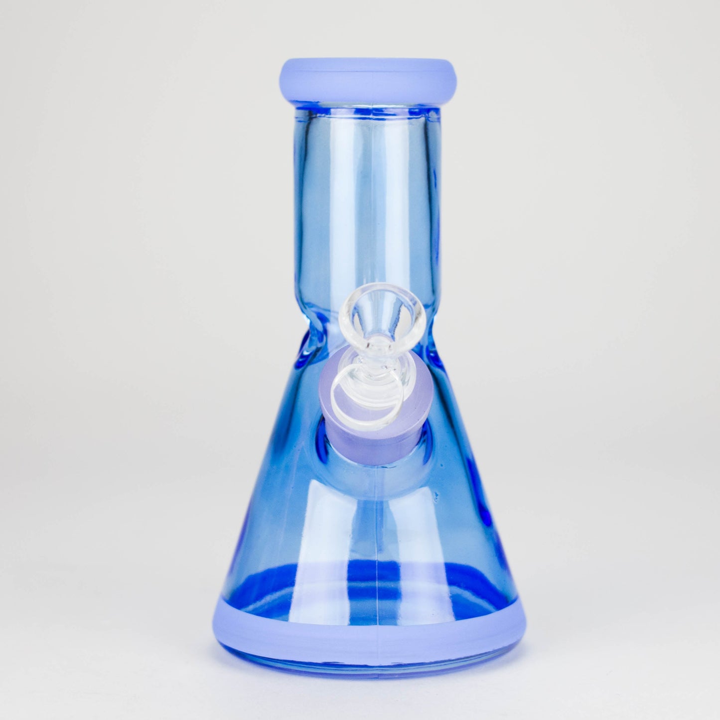 8" Soft glass beaker water bong [M08002]
