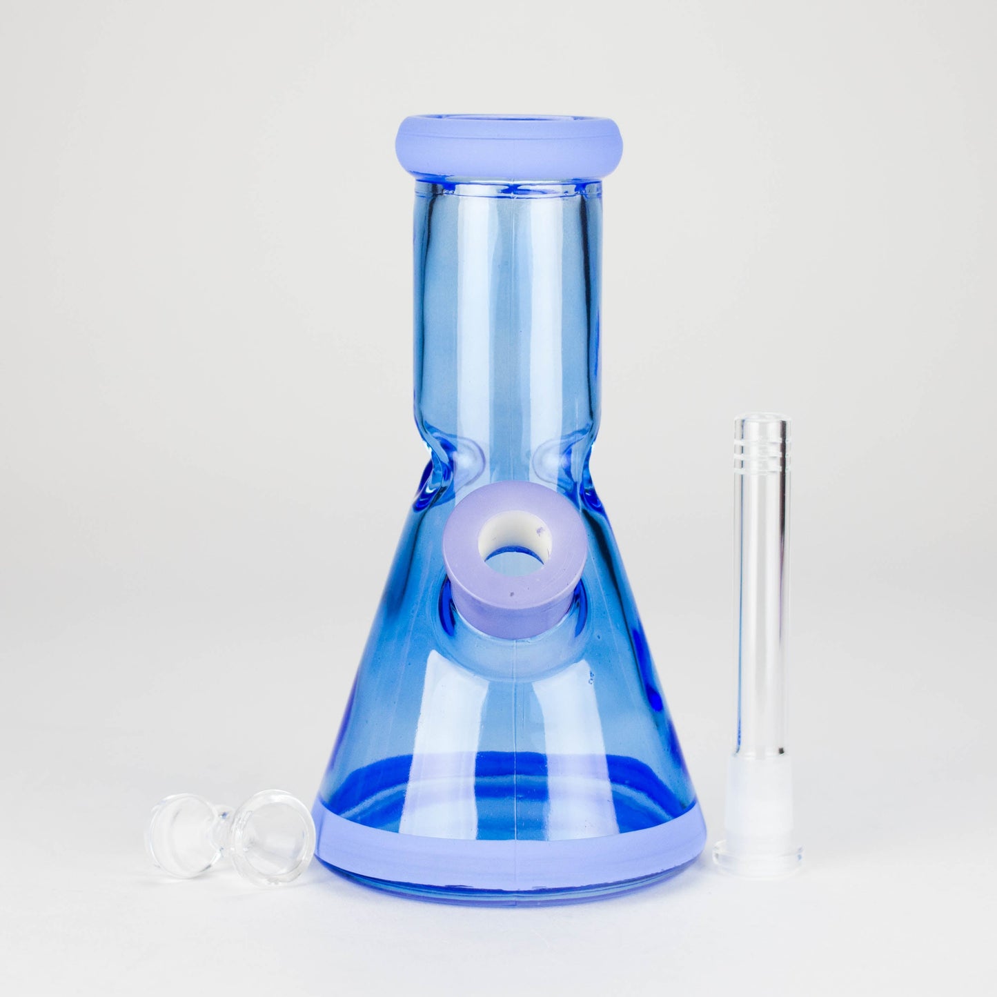 8" Soft glass beaker water bong [M08002]