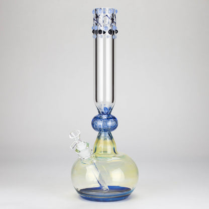 16″ Inside Out Jade Blue Color Tube Glass Bong [C2698]