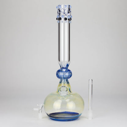 16″ Inside Out Jade Blue Color Tube Glass Bong [C2698]