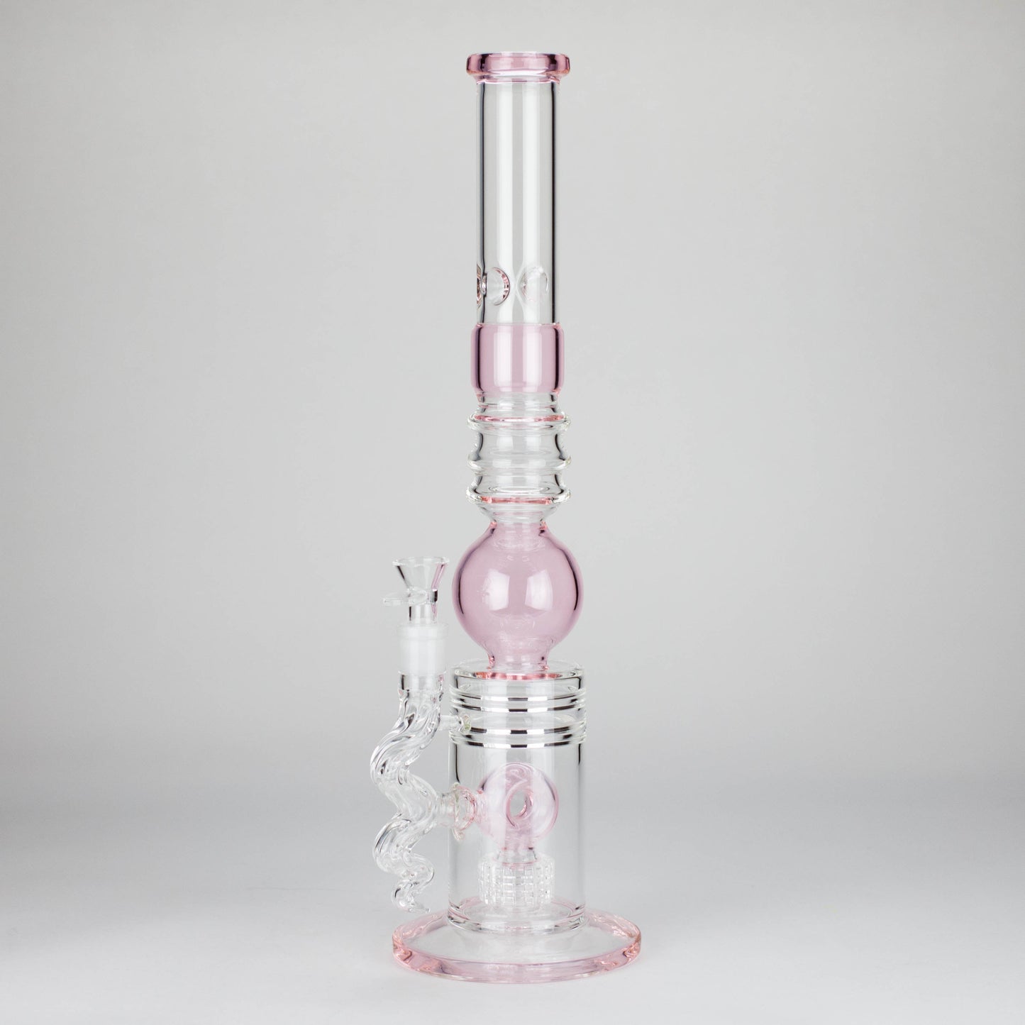 18.5″ Shower Head Perc Glass Water Bong [C2699]