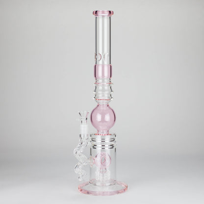 18.5″ Shower Head Perc Glass Water Bong [C2699]