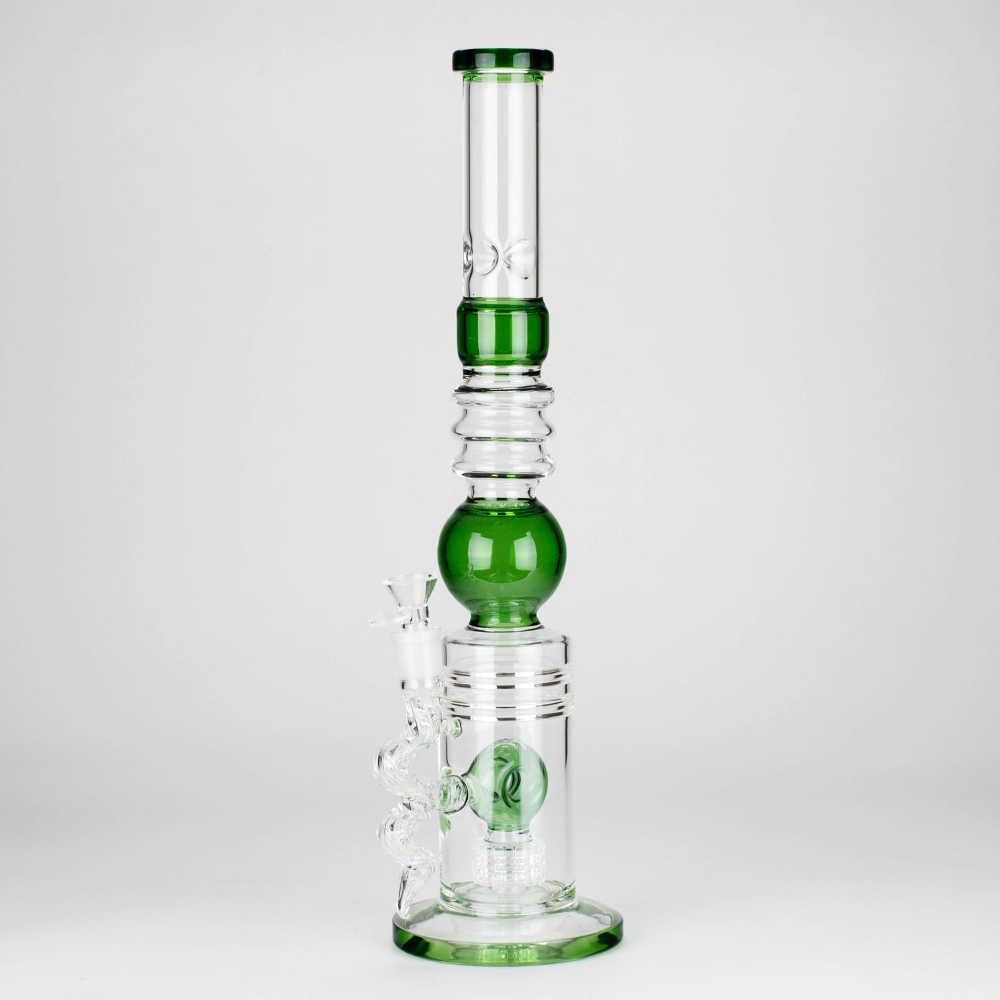 18.5″ Shower Head Perc Glass Water Bong [C2699]