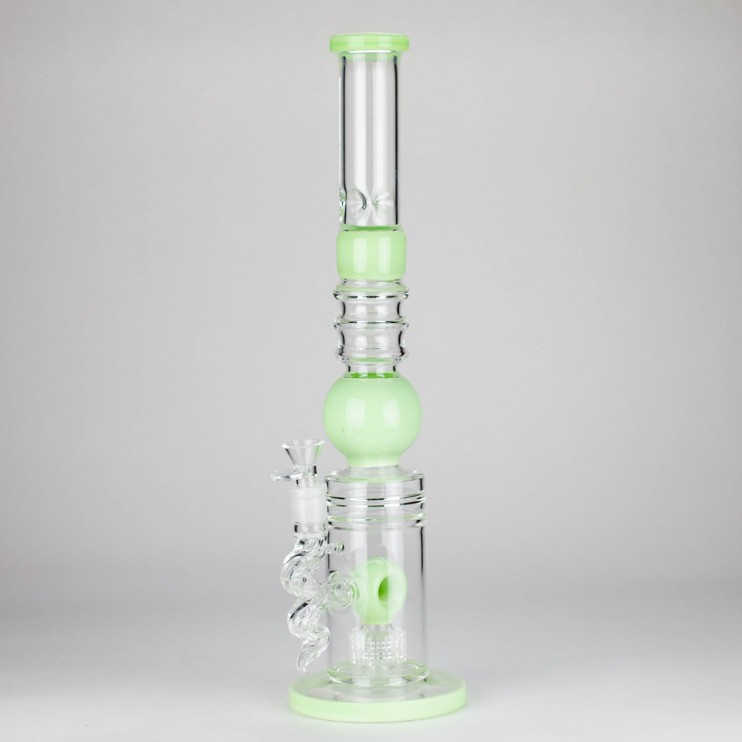 18.5″ Shower Head Perc Glass Water Bong [C2699]