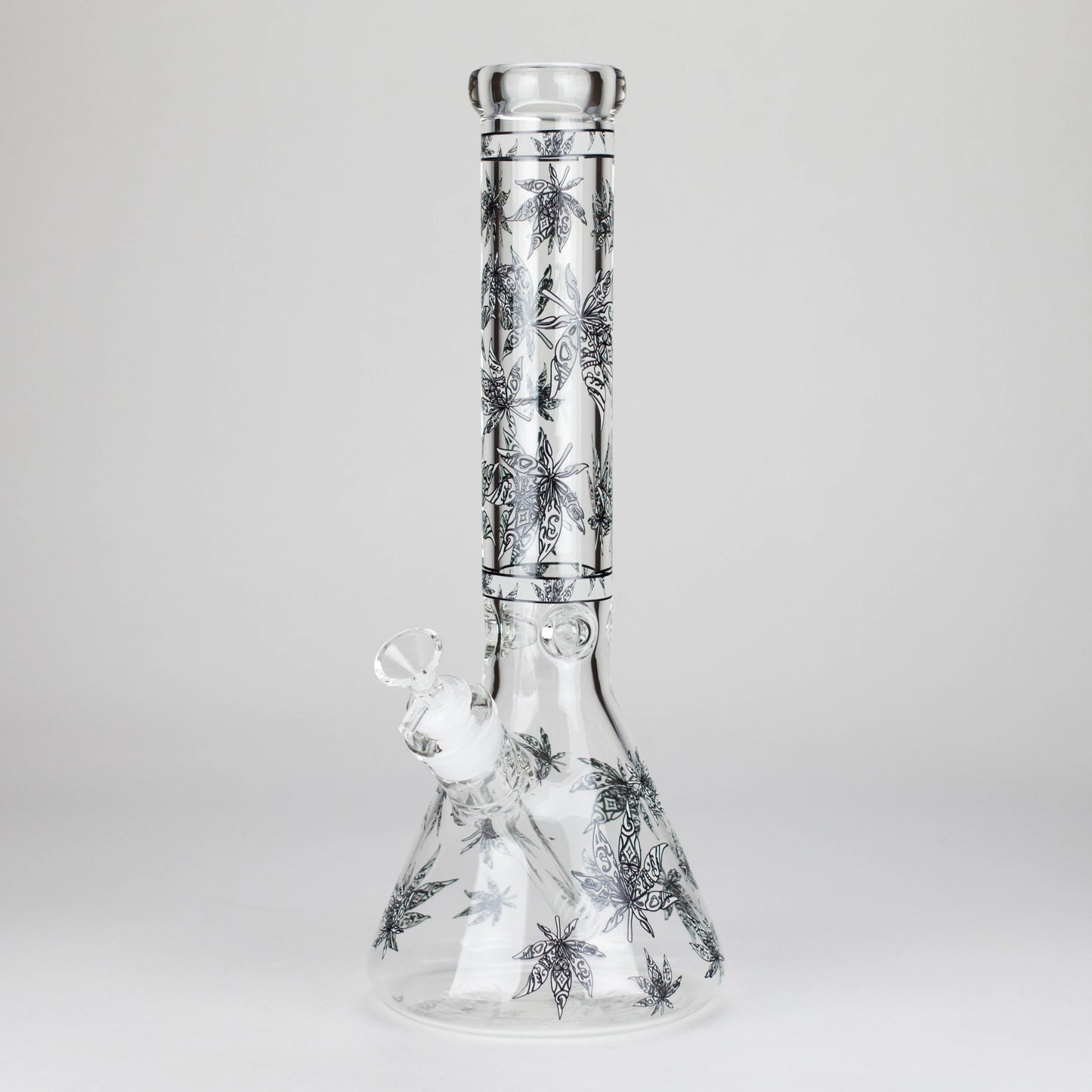 14″ Glow-in-the-Dark Glass Beaker Bong [C803x]