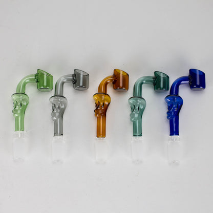 4" Unique Skull Design, 90-Degree Glass Banger [BN-600]