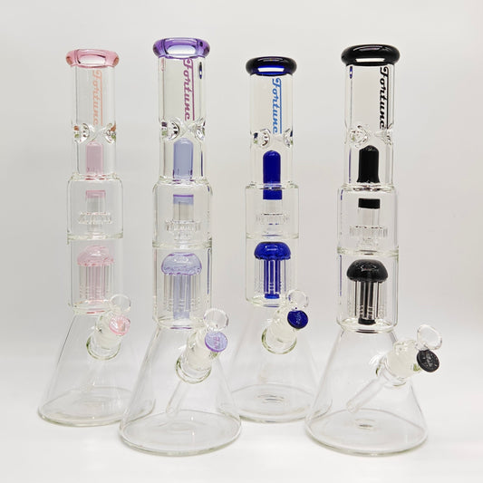 Fortune | 16" 7mm Double-Disk Percolator Beaker [1650PC-PK]