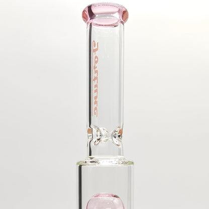 Fortune | 14" Double Inline Stemless to Grid Percolator Bong [1450PC-PK]