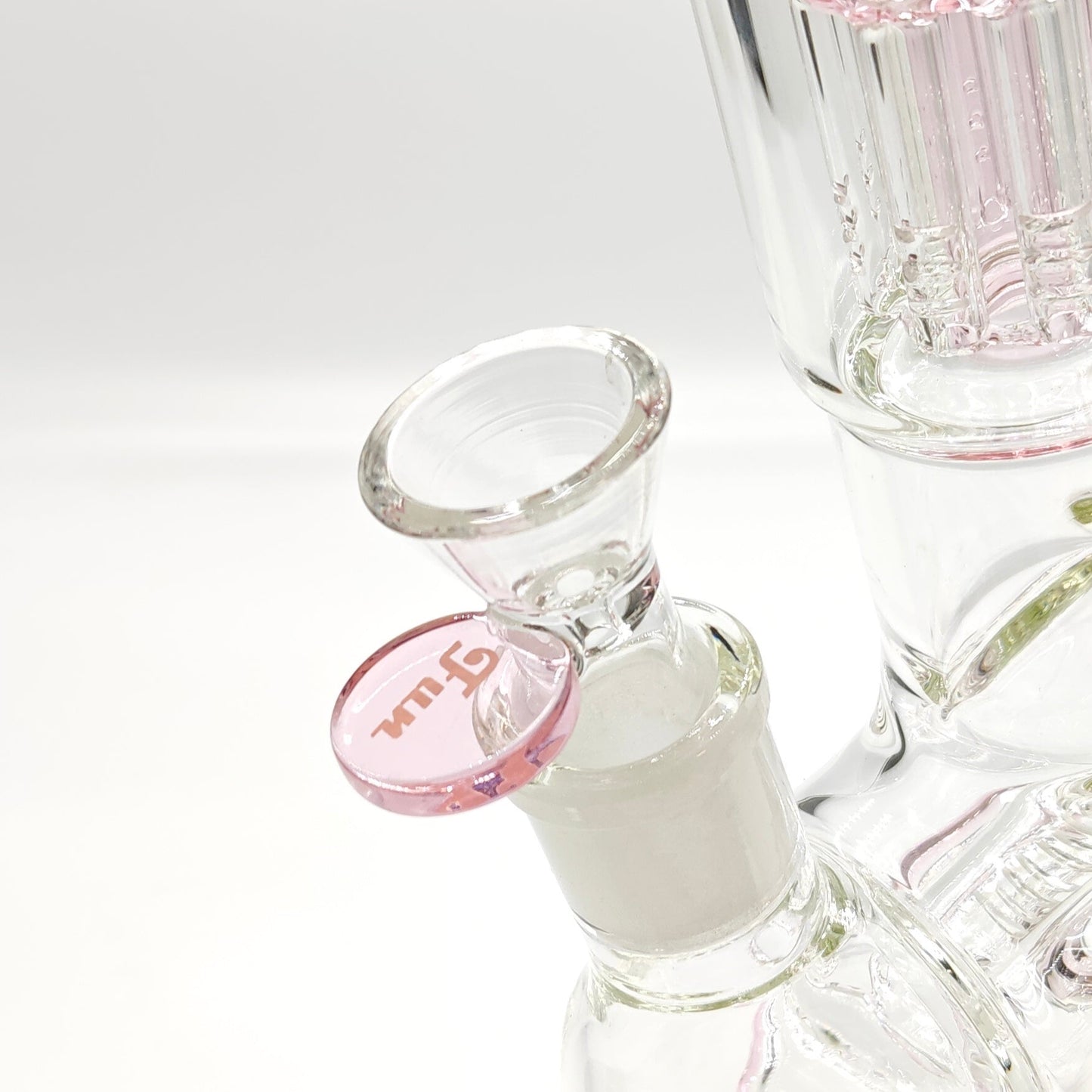 Fortune | 14" Double Inline Stemless to Grid Percolator Bong [1450PC-PK]