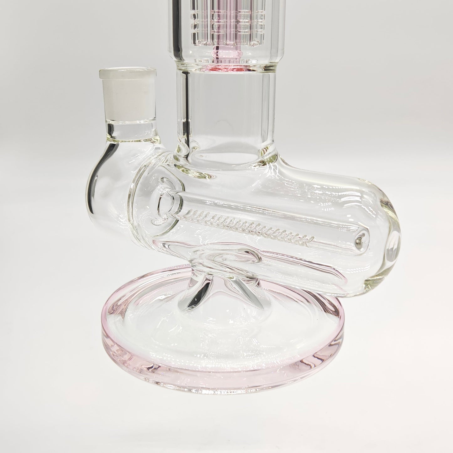 Fortune | 14" Double Inline Stemless to Grid Percolator Bong [1450PC-PK]