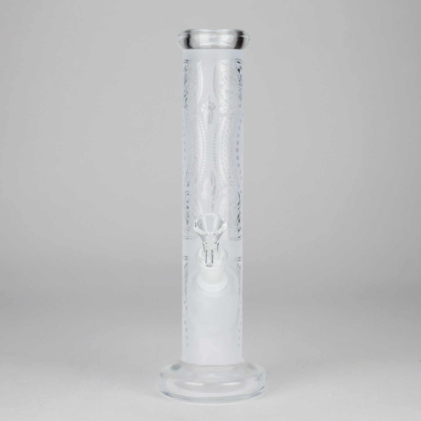 11″ Straight Tube Glass Bong – Classic Frosted Design for Smooth Sessions [WP-M0091]