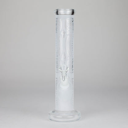 11″ Straight Tube Glass Bong – Classic Frosted Design for Smooth Sessions [WP-M0091]