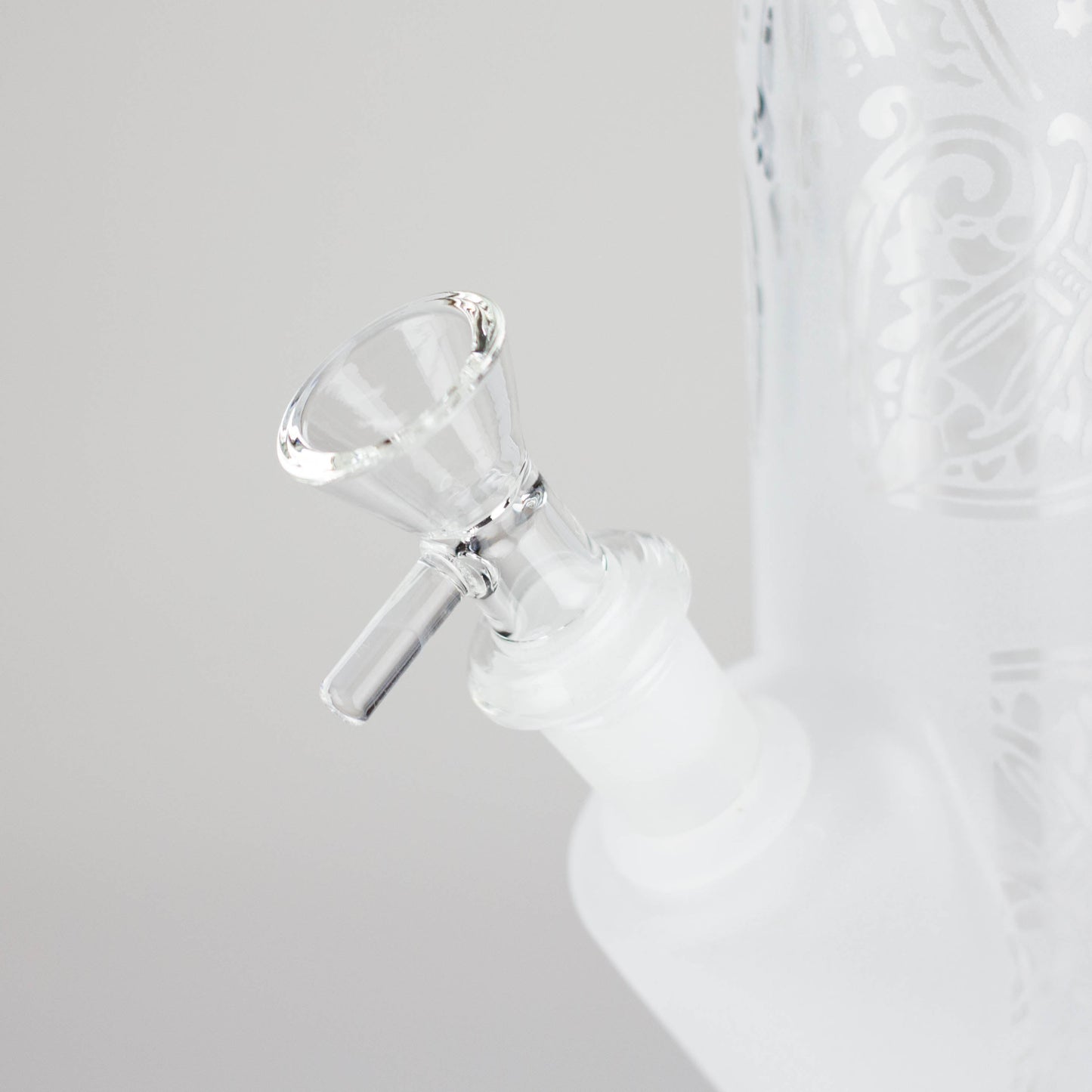 11″ Straight Tube Glass Bong – Classic Frosted Design for Smooth Sessions [WP-M0091]