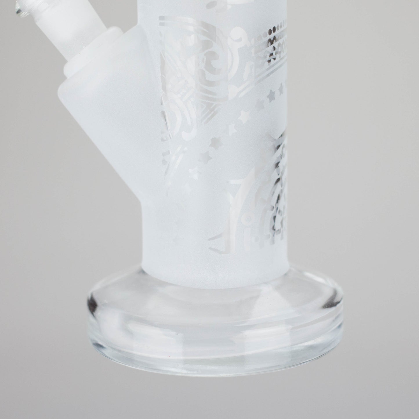 11″ Straight Tube Glass Bong – Classic Frosted Design for Smooth Sessions [WP-M0091]
