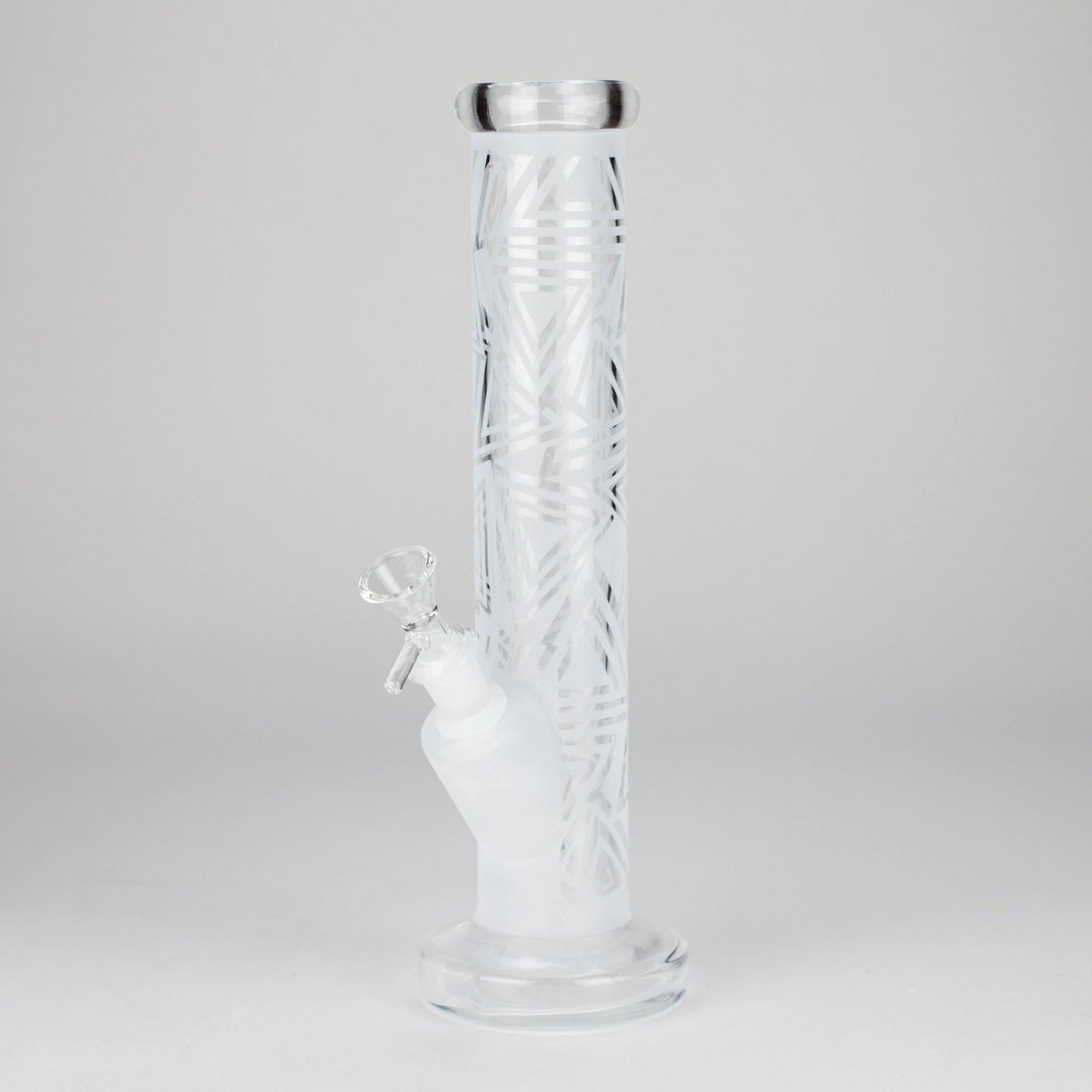 11″ Straight Tube Glass Bong – Classic Frosted Design for Smooth Sessions [WP-M0091]