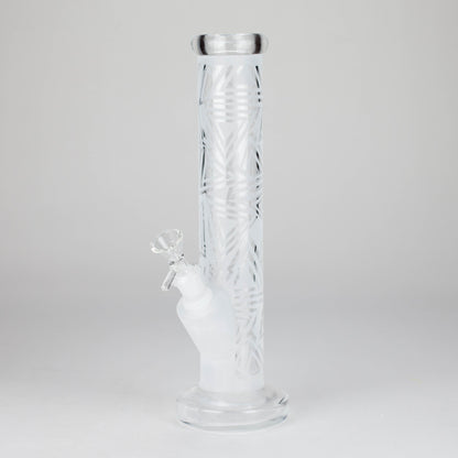 11″ Straight Tube Glass Bong – Classic Frosted Design for Smooth Sessions [WP-M0091]
