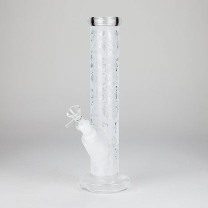 11″ Straight Tube Glass Bong – Classic Frosted Design for Smooth Sessions [WP-M0091]