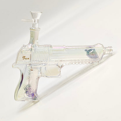 Electroplated 7.5" Arsenal Glass Bong [SGun1-A]