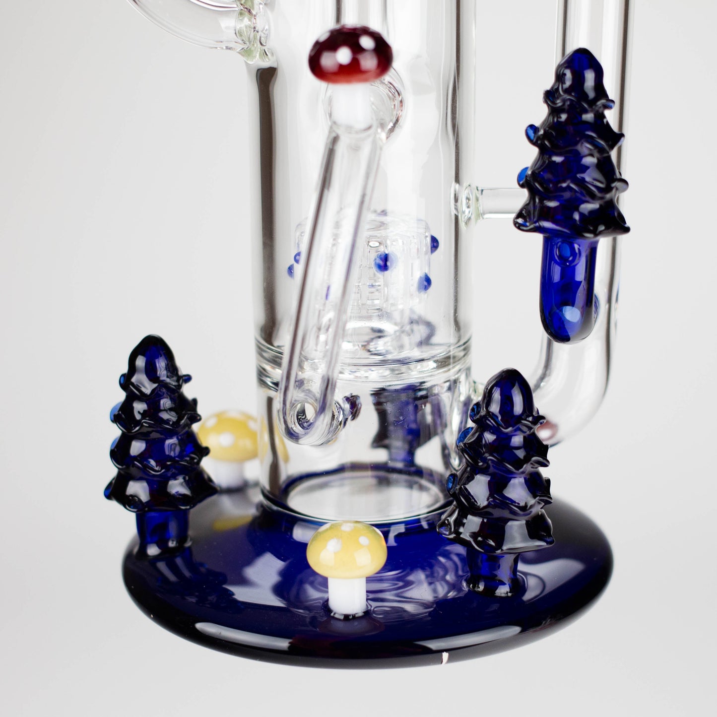 17" Enchanted Forest Glass Bong – Stemless Recycler with 14mm Bowl Joint