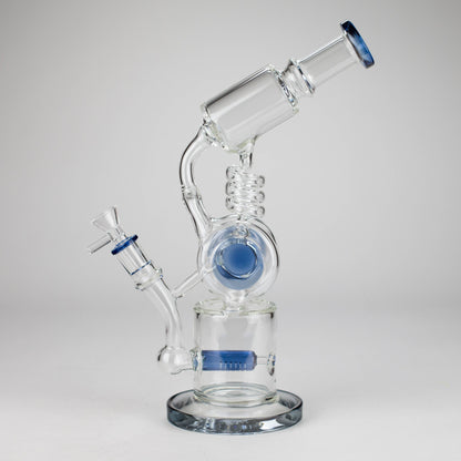 13" Telescope Coil Button Recycler Bong