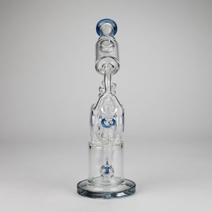 13" Telescope Coil Button Recycler Bong