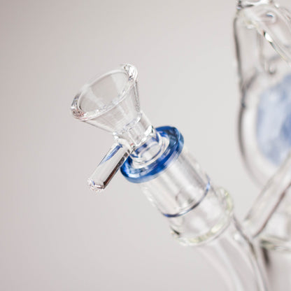 13" Telescope Coil Button Recycler Bong