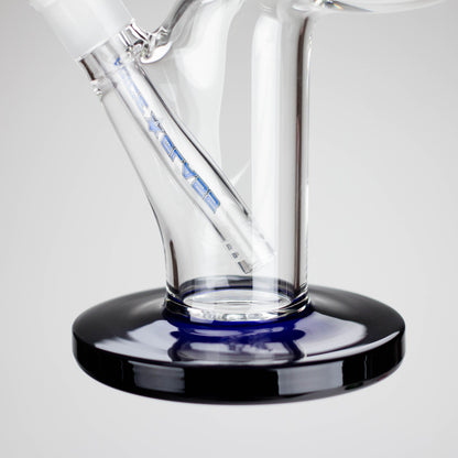 NG | 12" Zong Straight Bong – Colored Base & Slitted Downstem [G1103]
