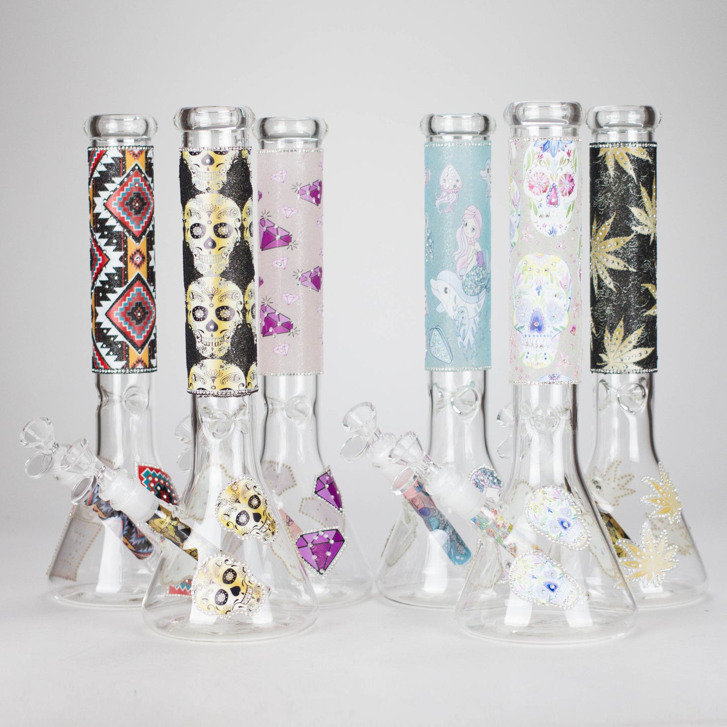 14" Stone works Beaker Base Glass Bling Bong