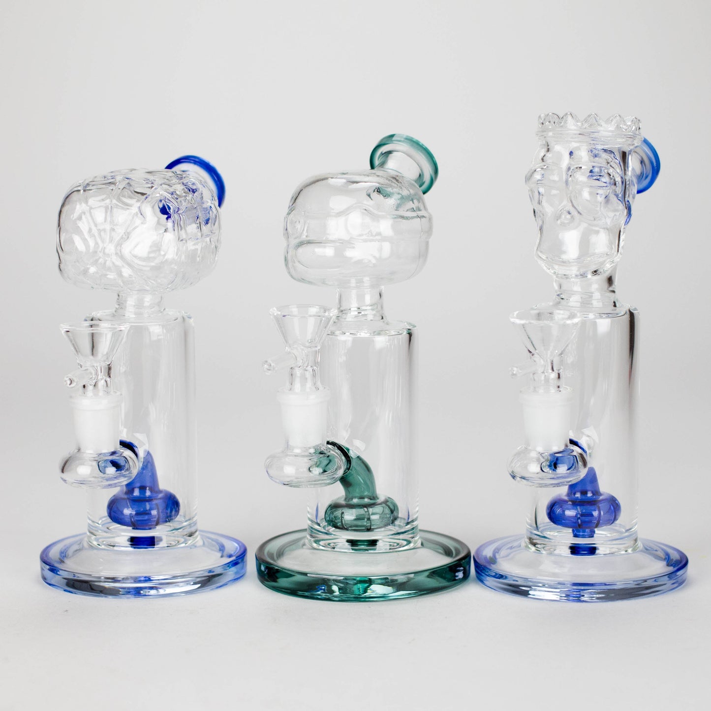 7″ Cartoon Character Glass Water Bong with Diffuser | 14mm Bowl Joint (C802x)