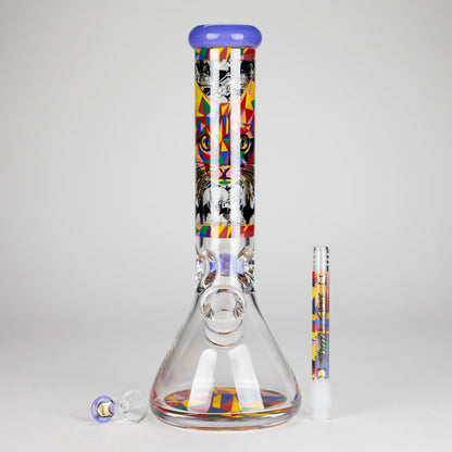 Cheech | 13″ Cat Decal Beaker Bong – CA-034
