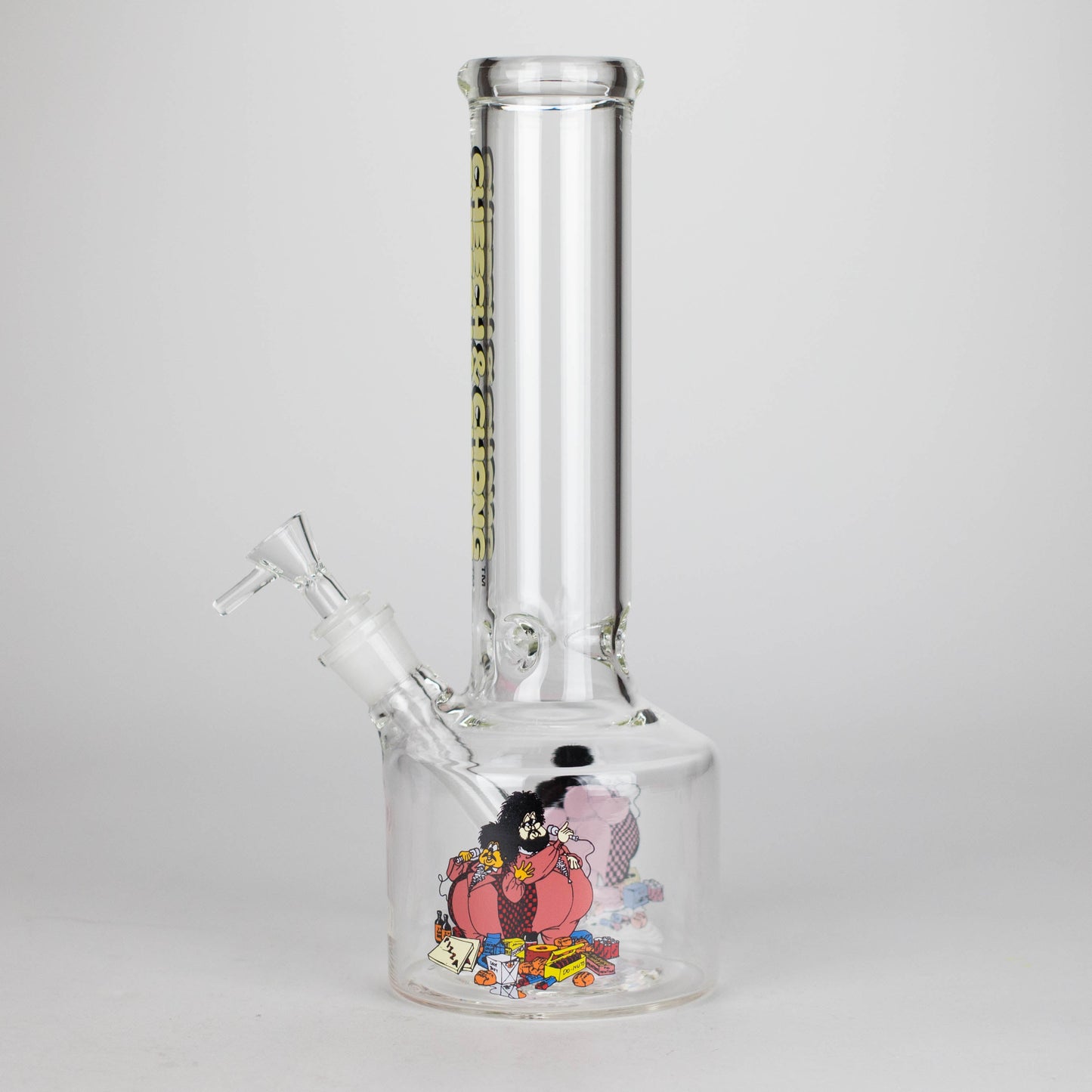 Cheech & Chong® Glass | 12" Tall Bloat On Canteen Base Water Pipe