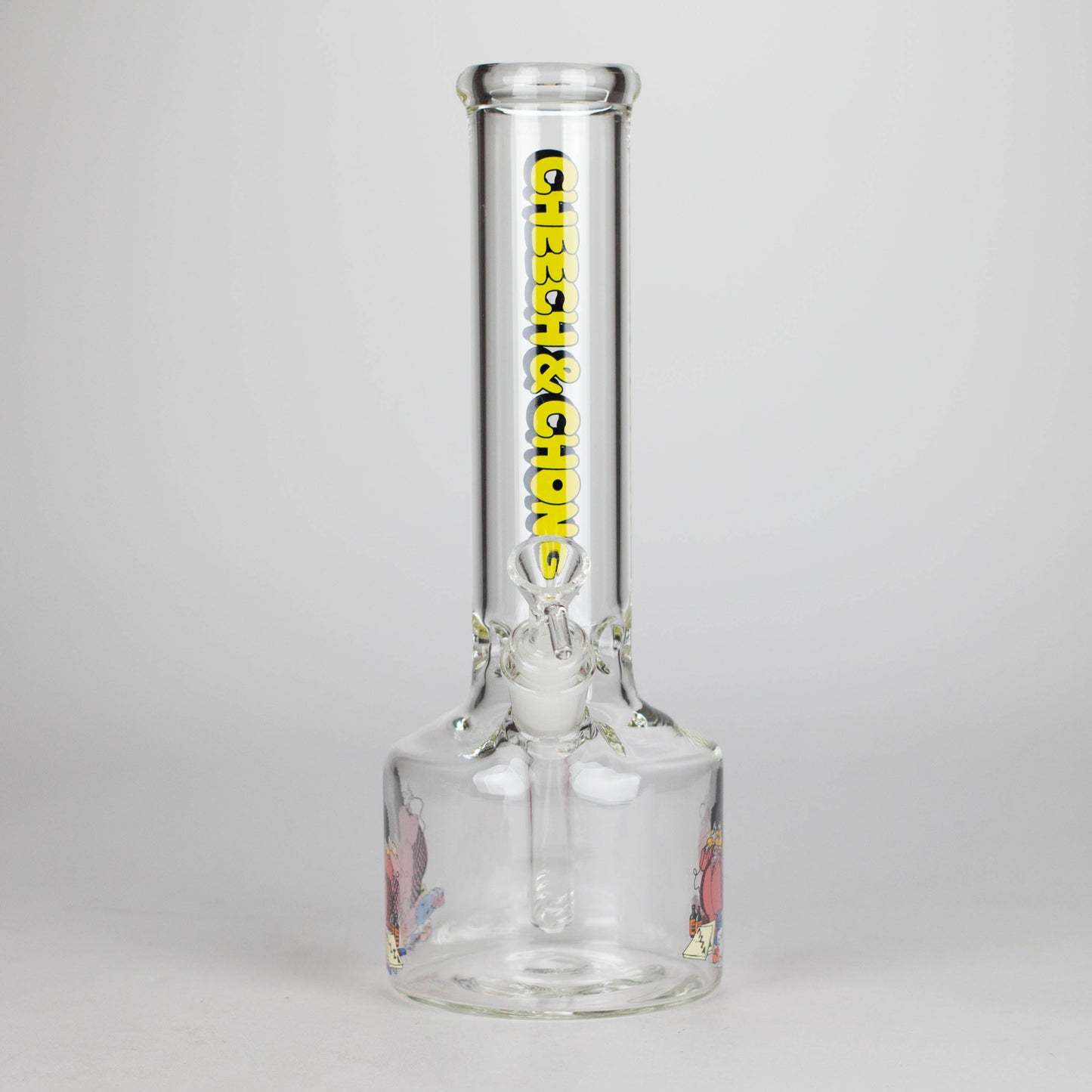 Cheech & Chong® Glass | 12" Tall Bloat On Canteen Base Water Pipe