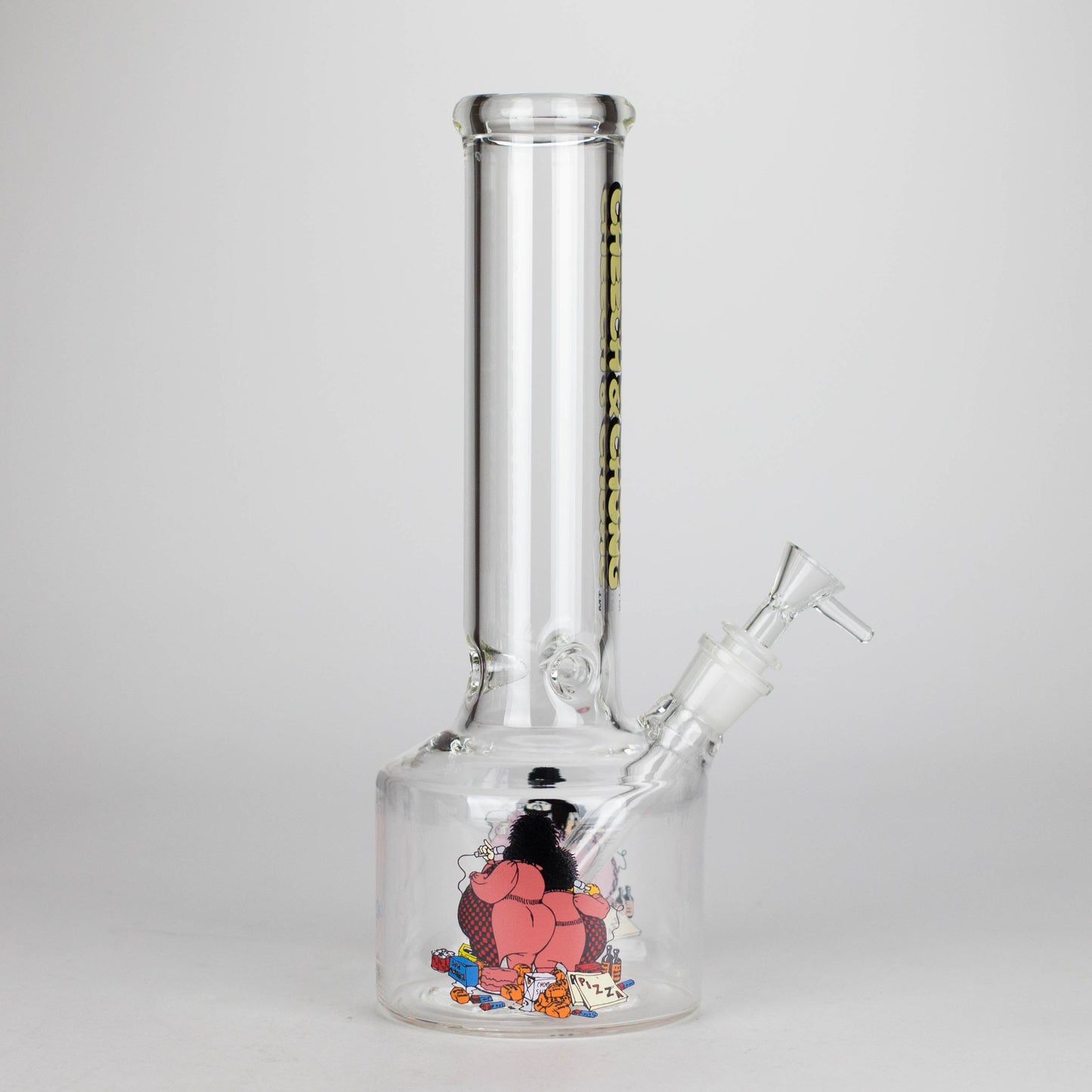 Cheech & Chong® Glass | 12" Tall Bloat On Canteen Base Water Pipe