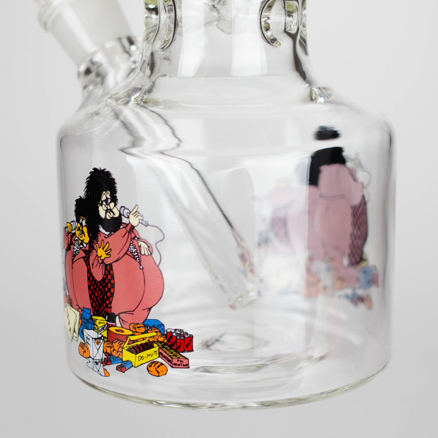 Cheech & Chong® Glass | 12" Tall Bloat On Canteen Base Water Pipe