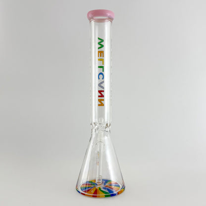 Wellcann | 17" Thickened Base Psychedelic Beaker Glass Bong