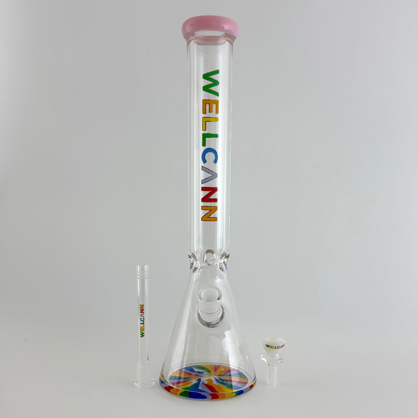 Wellcann | 17" Thickened Base Psychedelic Beaker Glass Bong