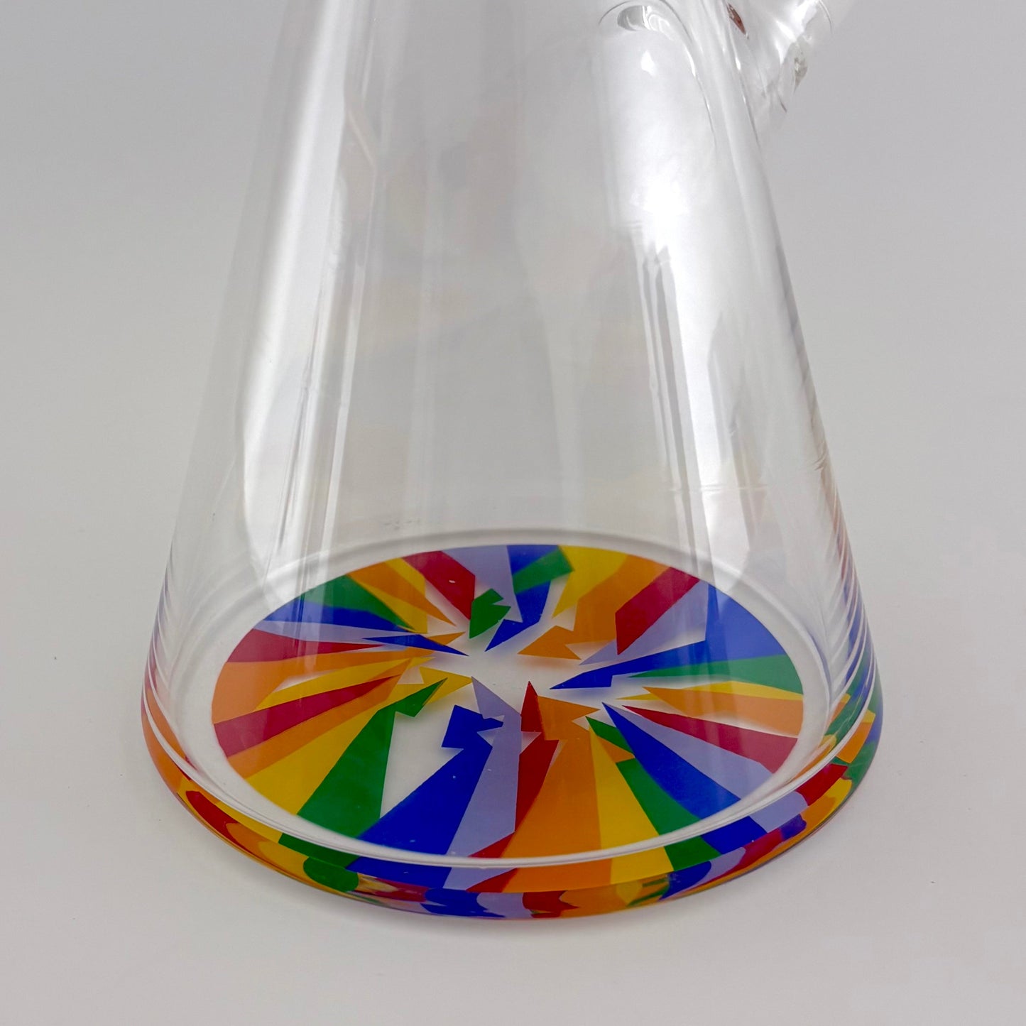 Wellcann | 17" Thickened Base Psychedelic Beaker Glass Bong