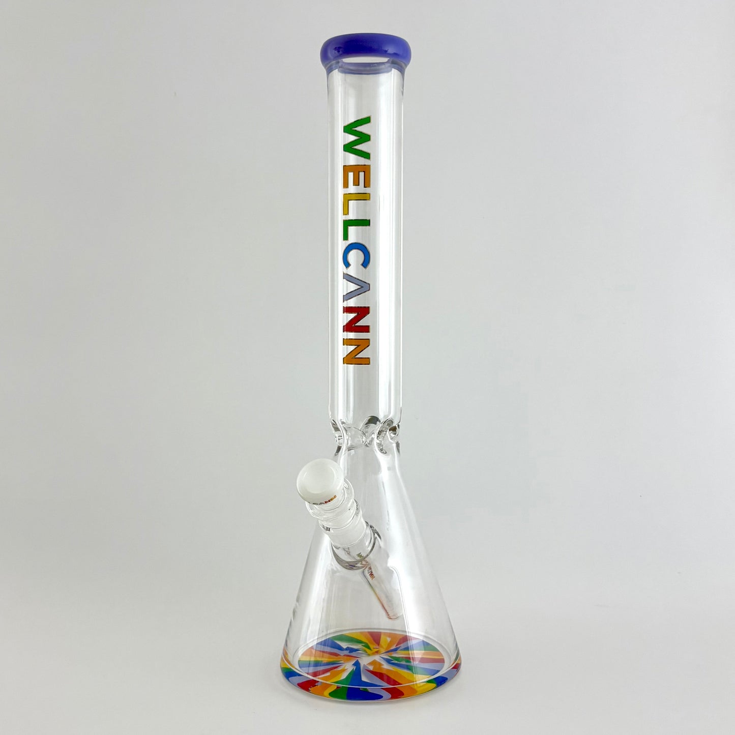 Wellcann | 17" Thickened Base Psychedelic Beaker Glass Bong