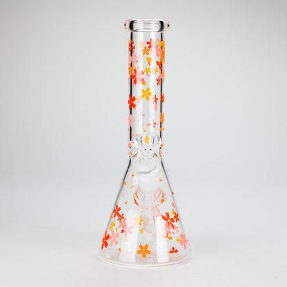 10" Comic Design Glass Beaker Bong – 14mm Bowl Joint