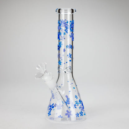 10" Comic Design Glass Beaker Bong – 14mm Bowl Joint